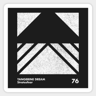 Tangerine Dream / Stratosfear / Minimal Graphic Design Tribute Sticker